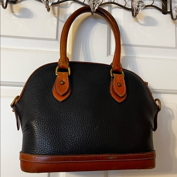 VINTAGE Dooney & Bourke All Weather Leather Norfolk Satchel - Picture 2 of 6